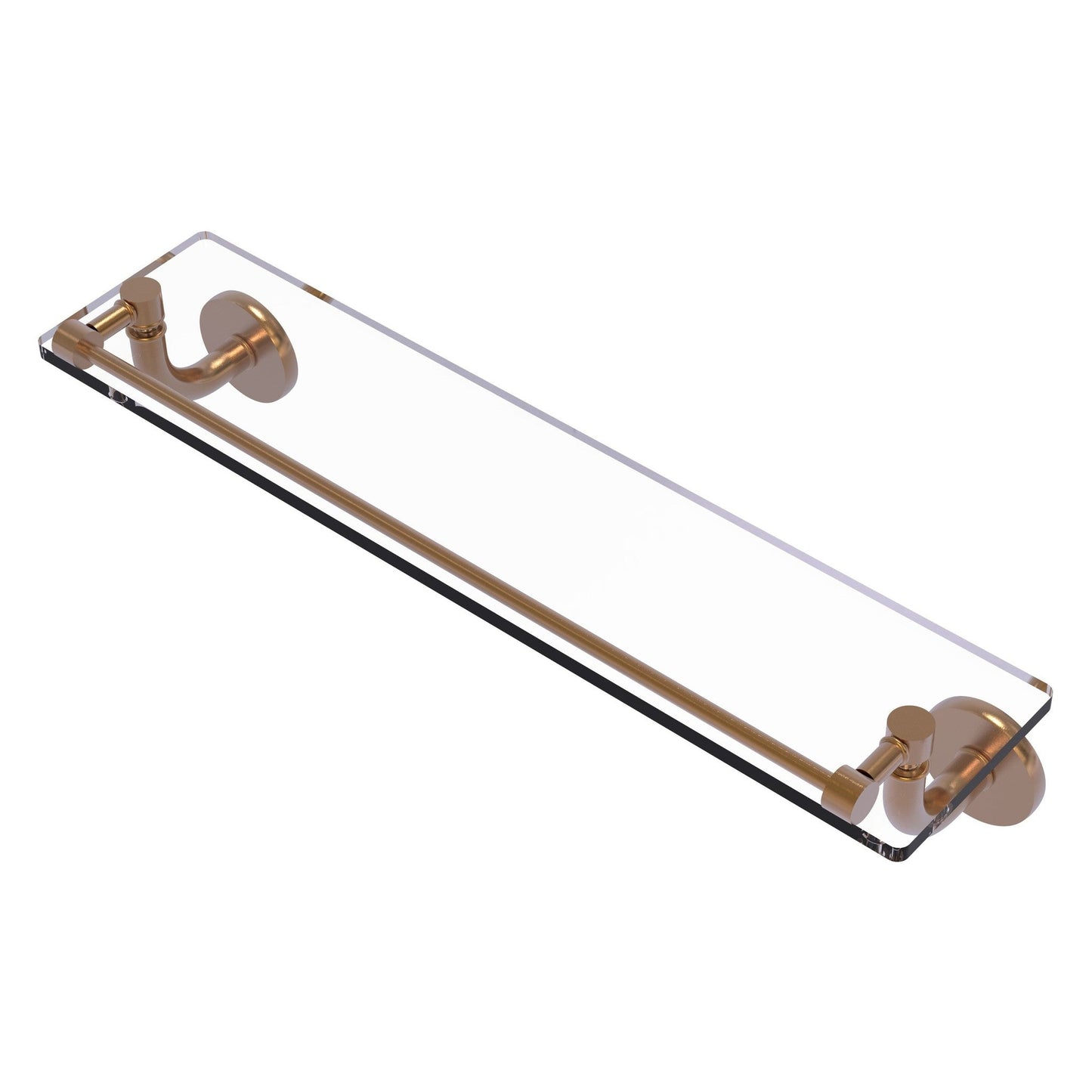 Allied Brass Remi 22" Brushed Bronze Glass Vanity Shelf With Gallery Rail