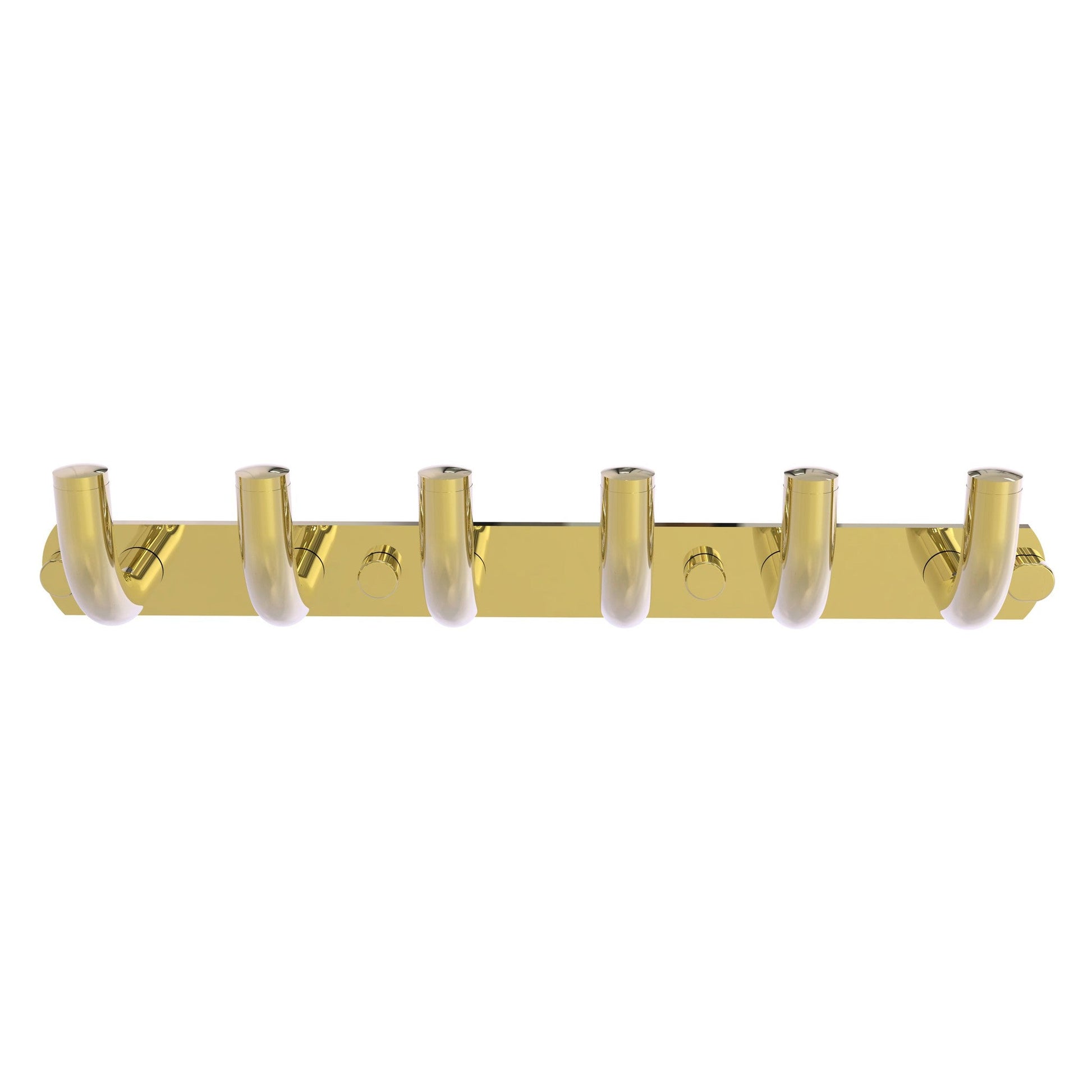 Allied Brass Remi 6 Position Unlacquered Brass Tie and Belt Rack