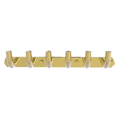 Allied Brass Remi 6 Position Unlacquered Brass Tie and Belt Rack
