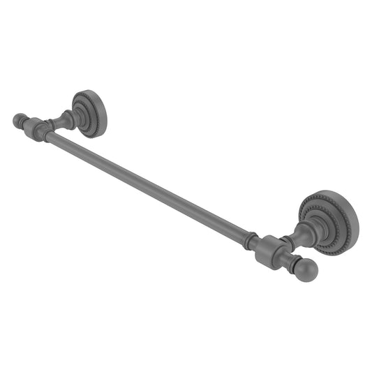 Allied Brass Retro Dot 30" Matte Gray Towel Bar