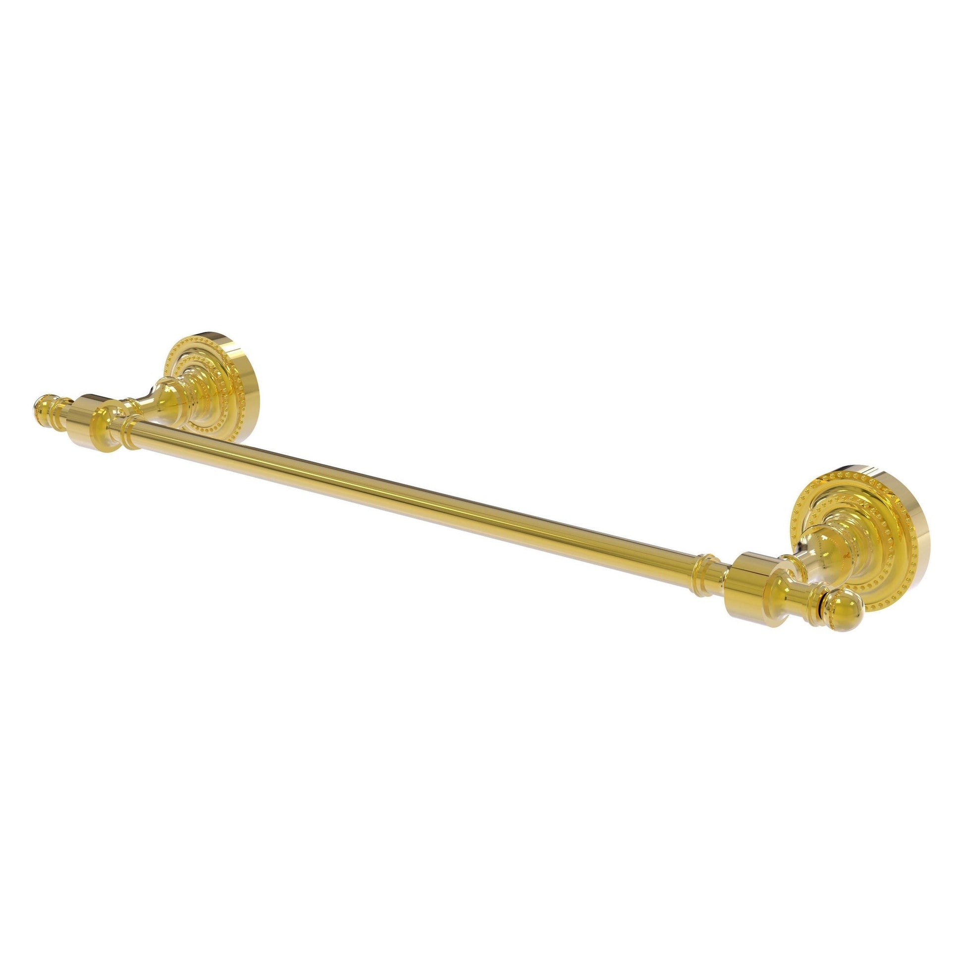 Allied Brass Retro Dot 36" Polished Brass Towel Bar