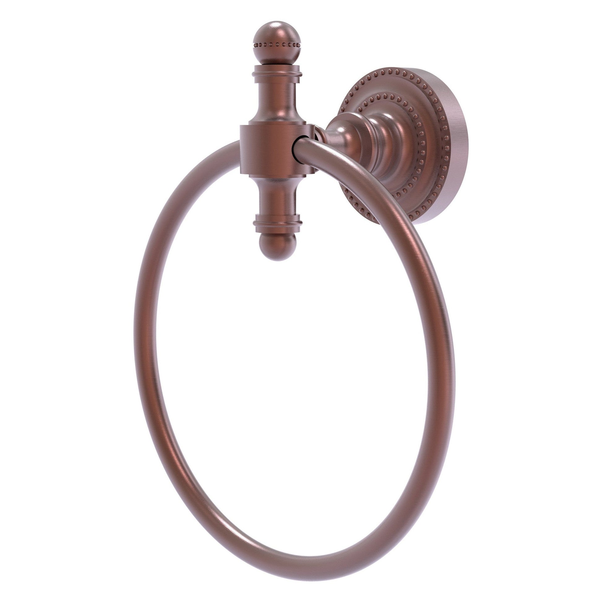 Allied Brass Retro Dot Antique Copper Towel Ring