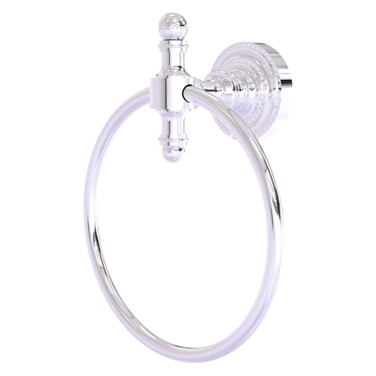 Allied Brass Retro Dot Polished Chrome Towel Ring