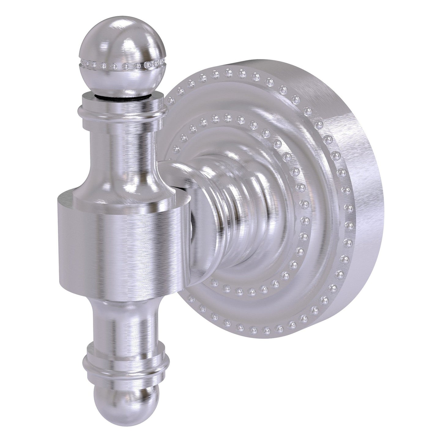 Allied Brass Retro Dot Satin Chrome Robe Hook