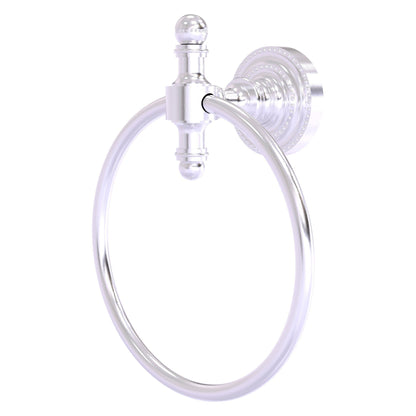 Allied Brass Retro Dot Satin Chrome Towel Ring