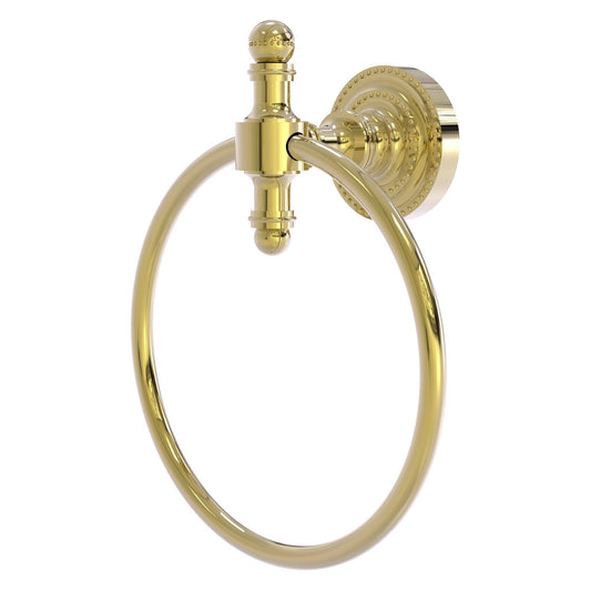 Allied Brass Retro Dot Unlacquered Brass Towel Ring