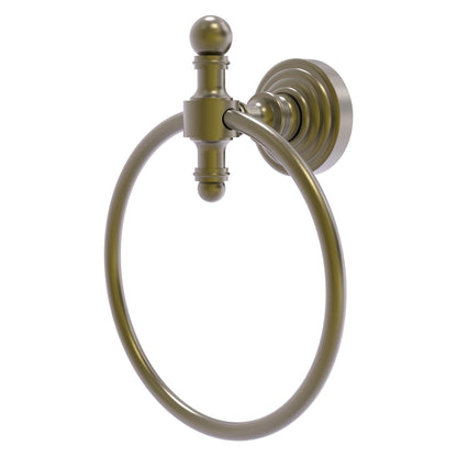 Allied Brass Retro Wave Antique Brass Towel Ring