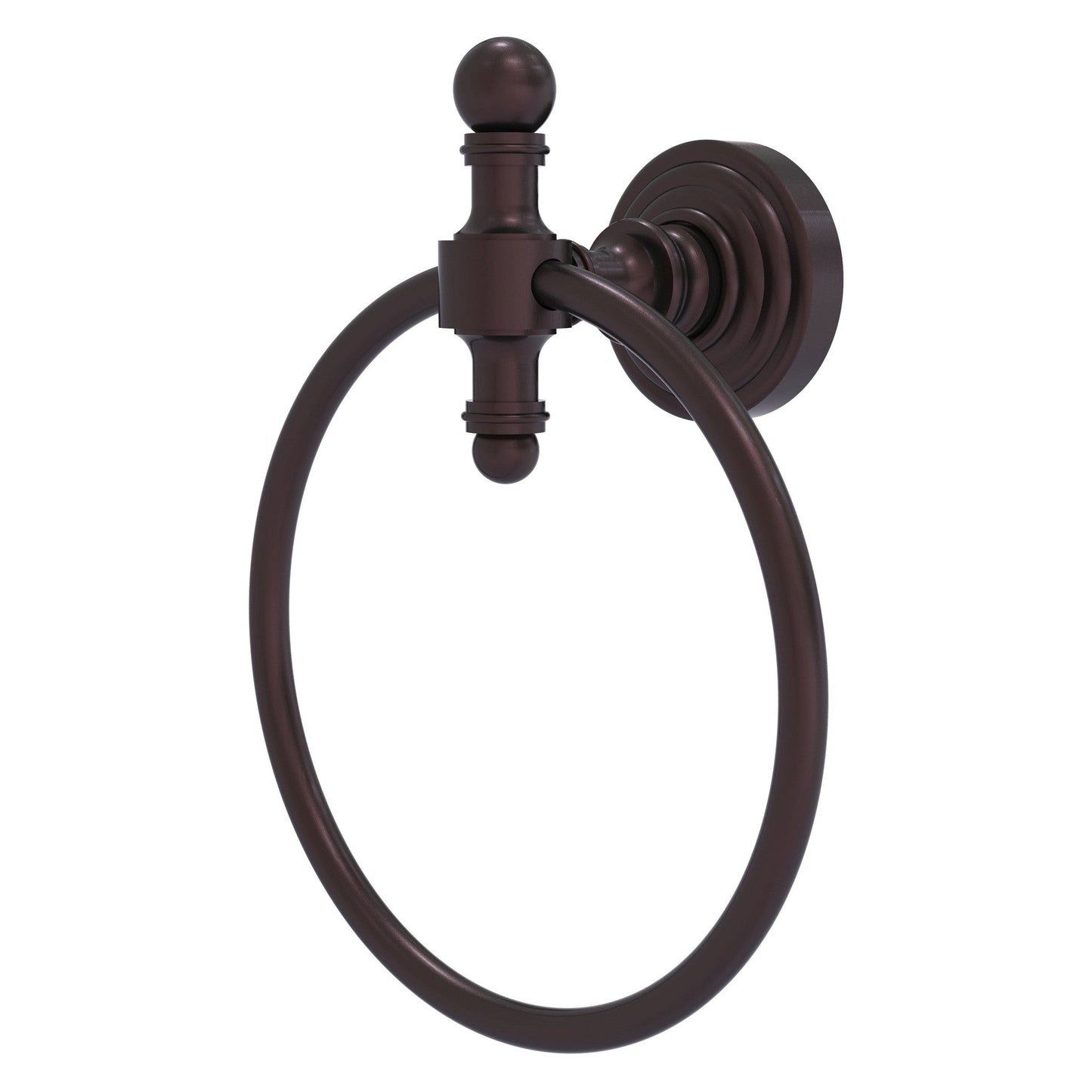 Allied Brass Retro Wave Antique Bronze Towel Ring