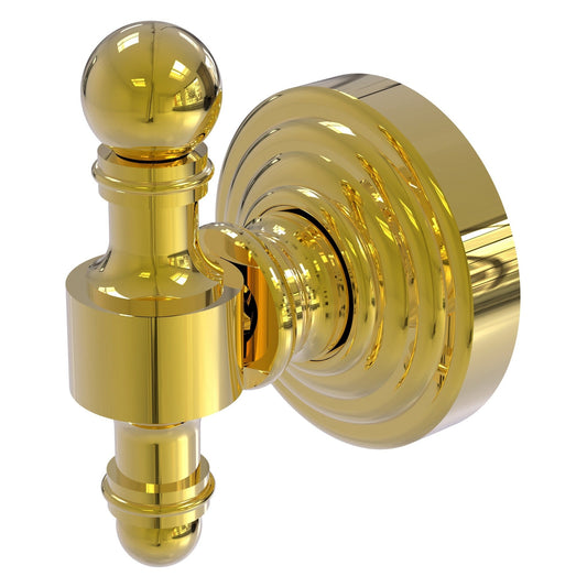 Allied Brass Retro Wave Polished Brass Robe Hook