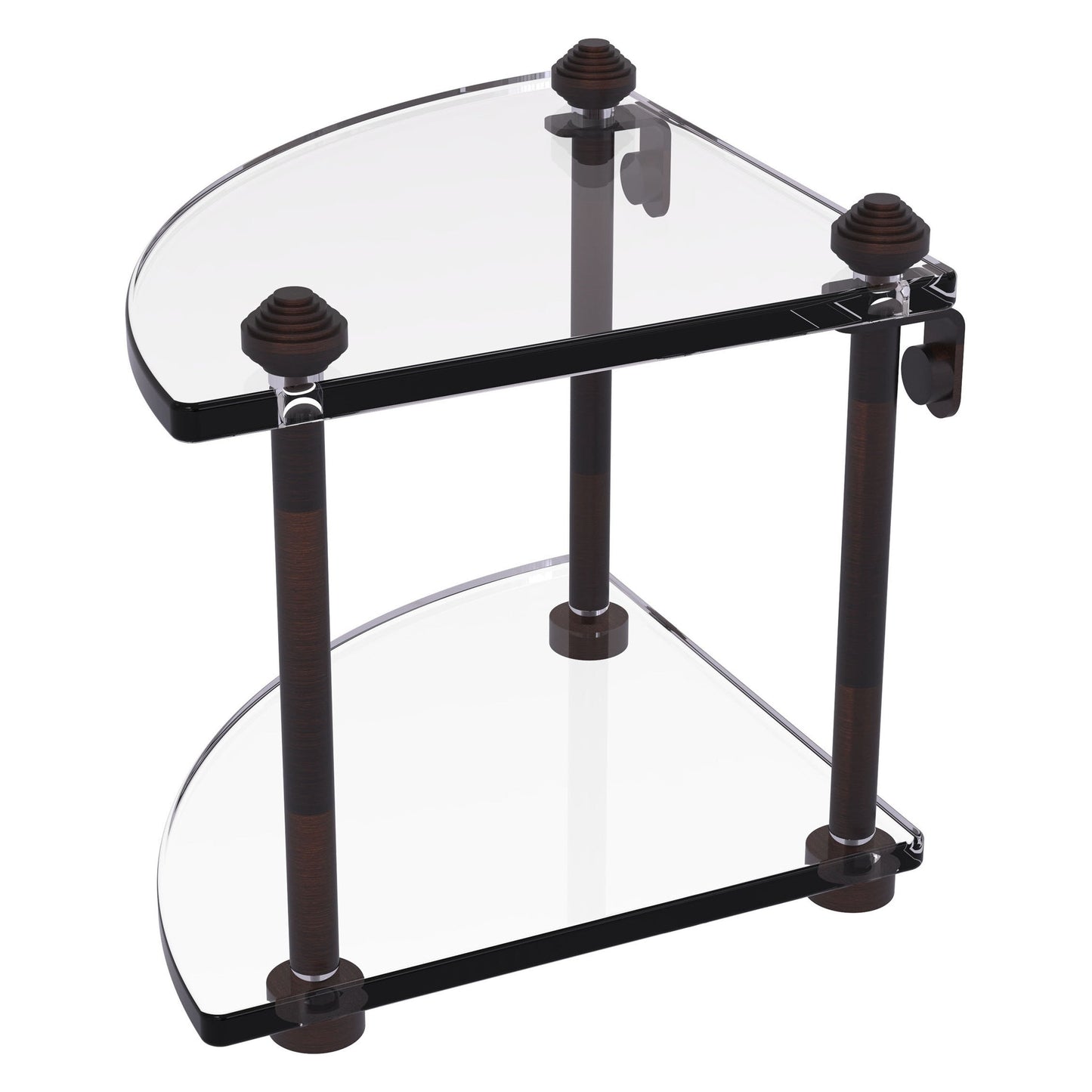 Allied Brass SB-3-VB Southbeach Venetian Bronze Glass Shelf