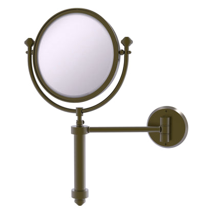 Allied Brass SB-4/2X-ABR Southbeach 8" Antique Brass Make-Up Mirrors