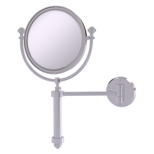 Allied Brass SB-4/4X-SCH Southbeach 8" Satin Chrome Wall-Mounted Make-Up Mirrors