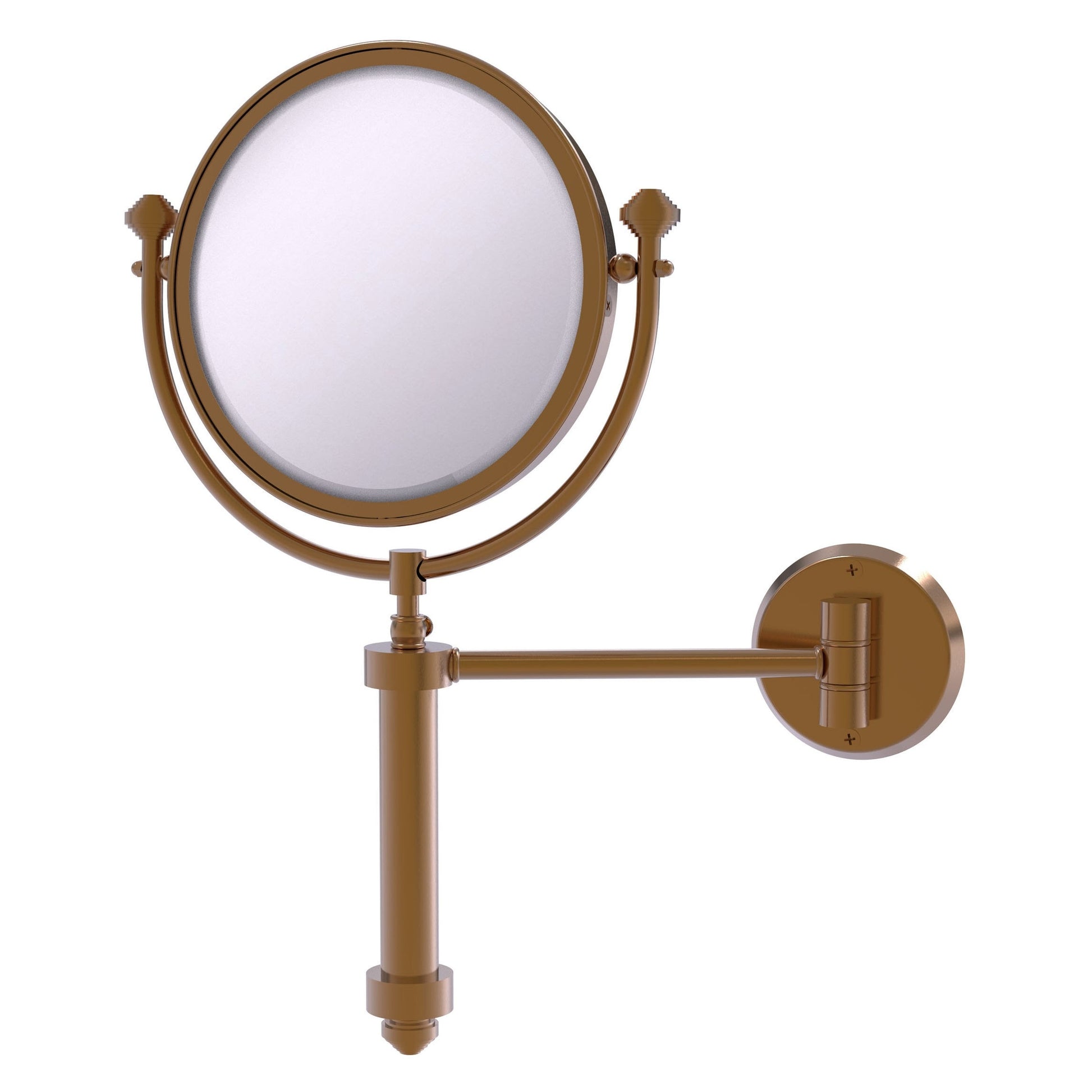 Allied Brass SB-4/5X-BBR Southbeach 8" Brushed Bronze Wall-Mounted Make-Up Mirrors