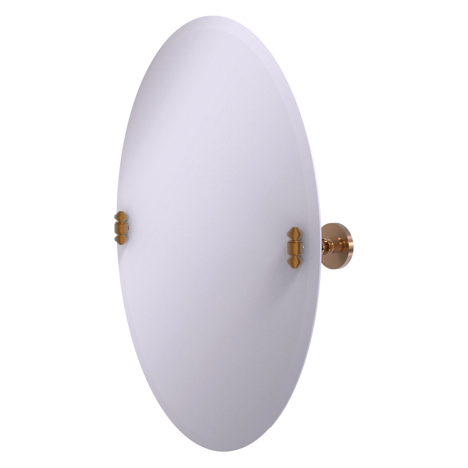 Allied Brass SB-91-BBR Southbeach Brushed Bronze Oval Frameless Wall Tilt Mirror