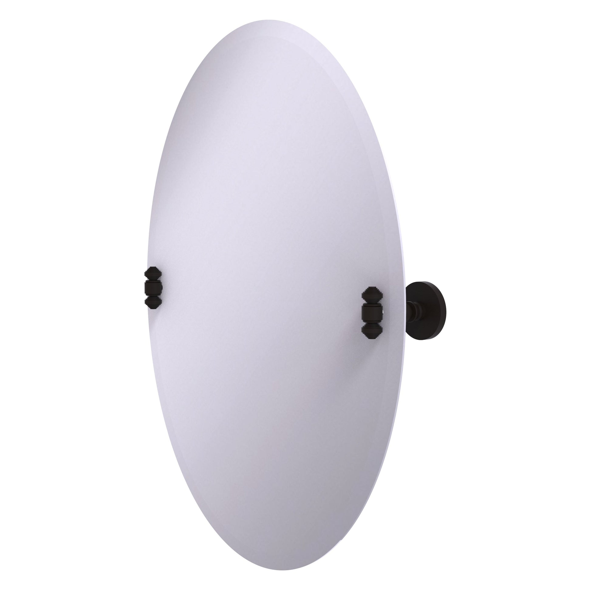 Allied Brass SB-91-ORB Southbeach Oil Rubbed Bronze Oval Frameless Wall Tilt Mirror