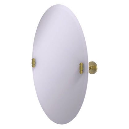 Allied Brass SB-91-SBR Southbeach Satin Brass Oval Frameless Wall Tilt Mirror