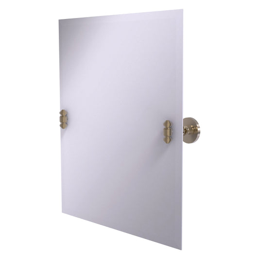 Allied Brass SB-92-PEW Southbeach Antique Pewter Rectangular Frameless Wall Tilt Mirror