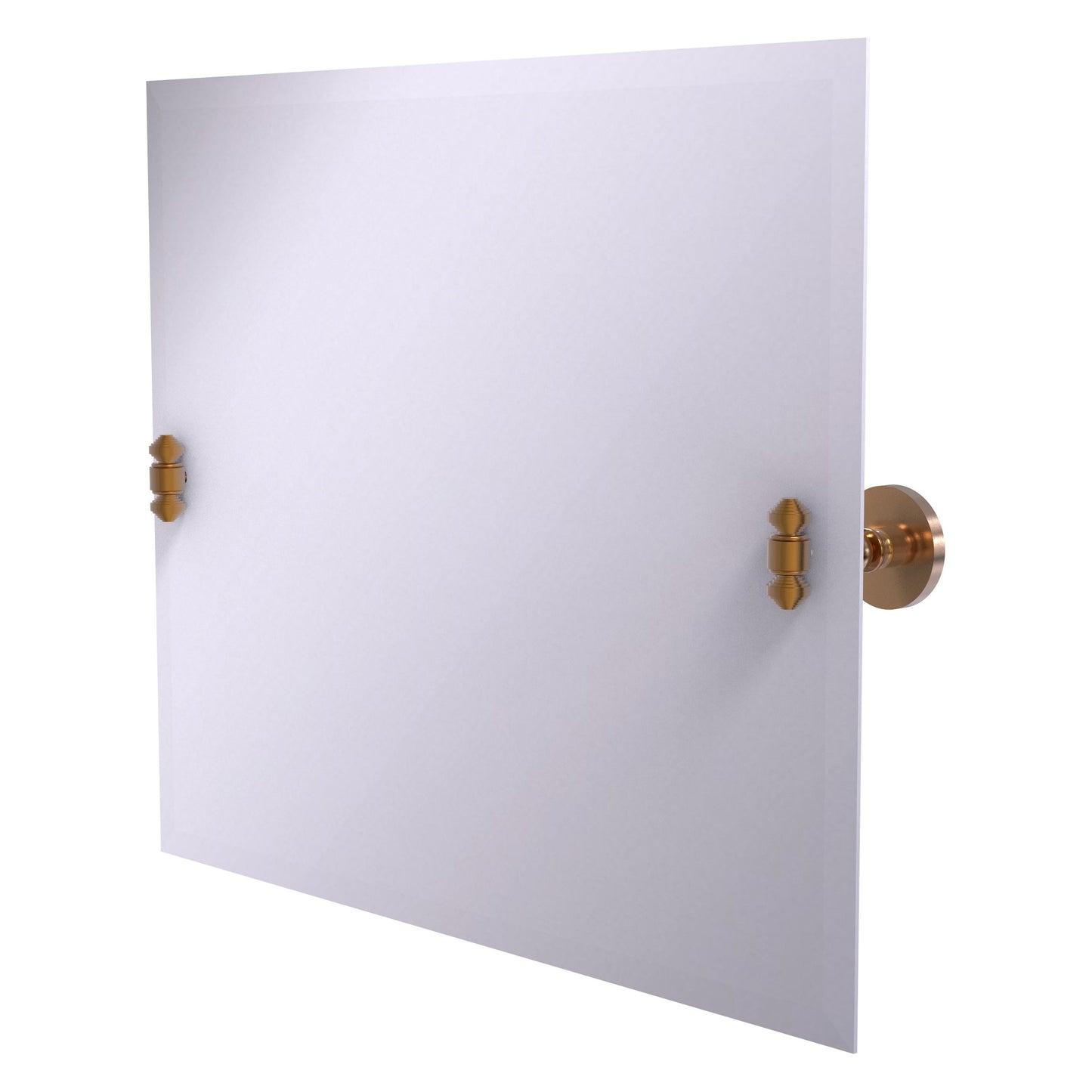 Allied Brass SB-93-BBR Southbeach Brushed Bronze Landscape Rectangular Frameless Wall Tilt Mirror