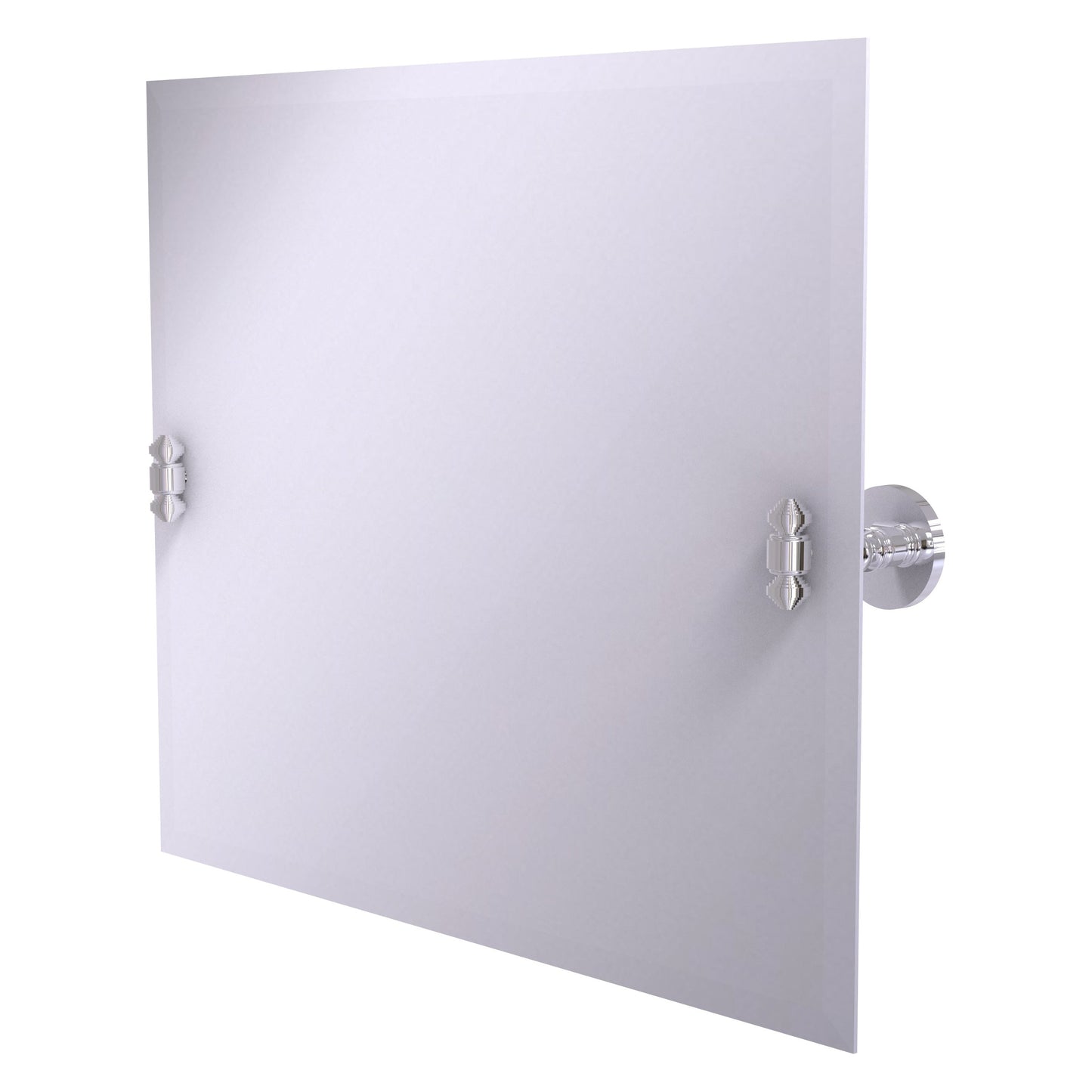 Allied Brass SB-93-PC Southbeach Polished Chrome Landscape Rectangular Frameless Wall Tilt Mirror