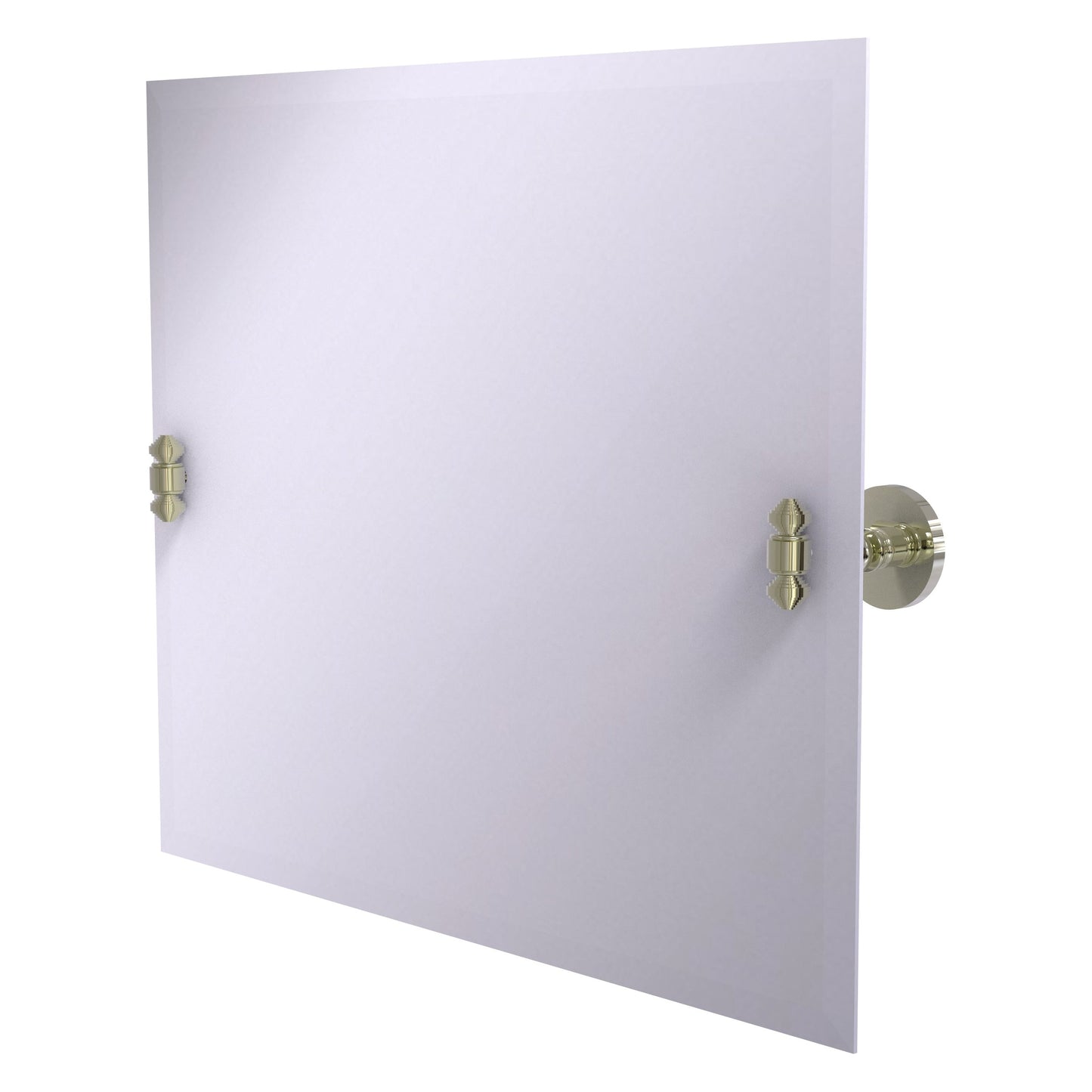 Allied Brass SB-93-PNI Southbeach Polished Nickel Landscape Rectangular Frameless Wall Tilt Mirror