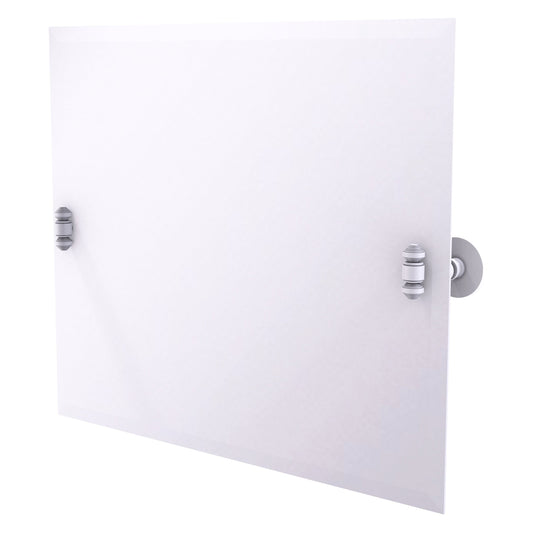 Allied Brass SB-93-WHM Southbeach Matte White Landscape Rectangular Frameless Wall Tilt Mirror