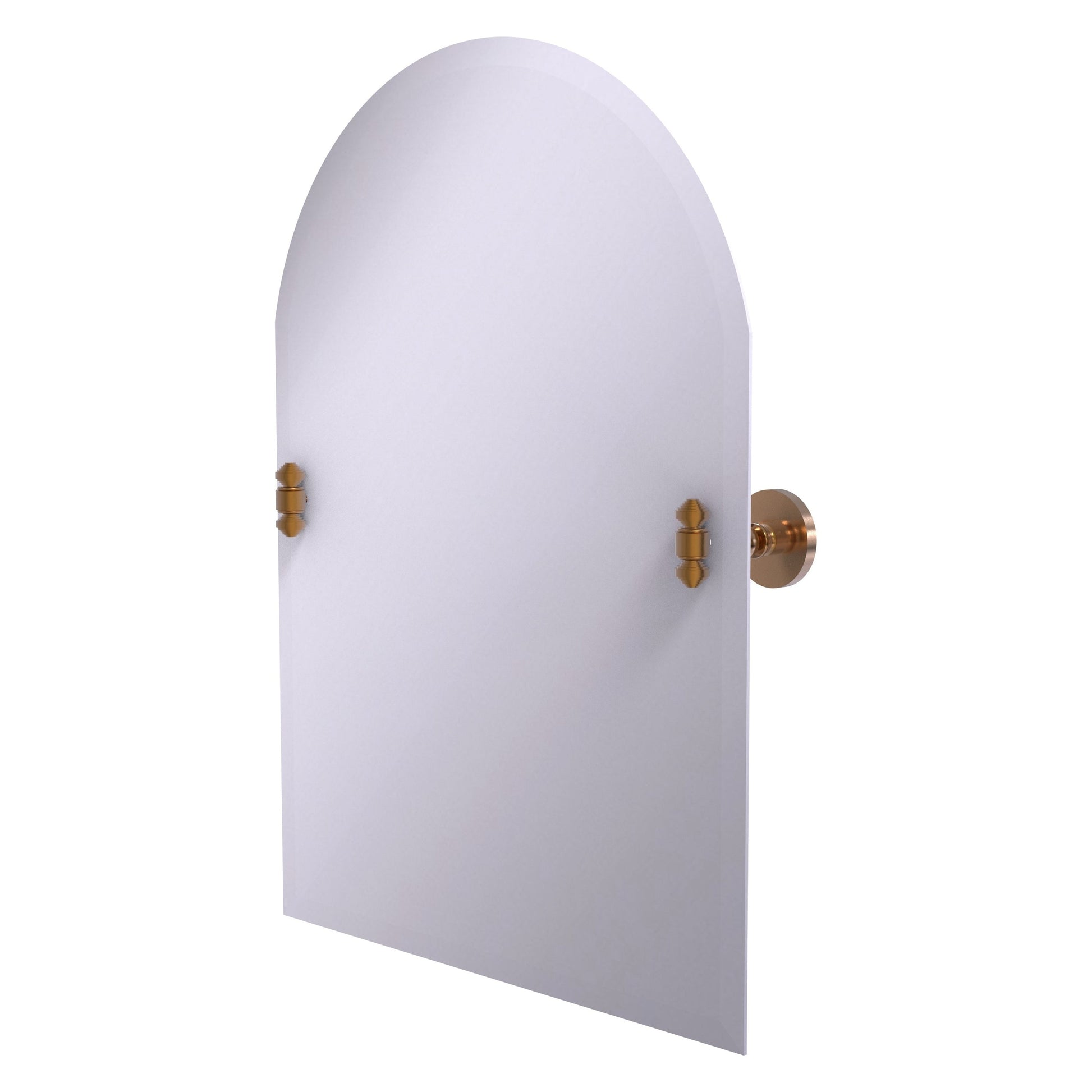 Allied Brass SB-94-BBR Southbeach Brushed Bronze Arched Top Frameless Wall Tilt Mirror