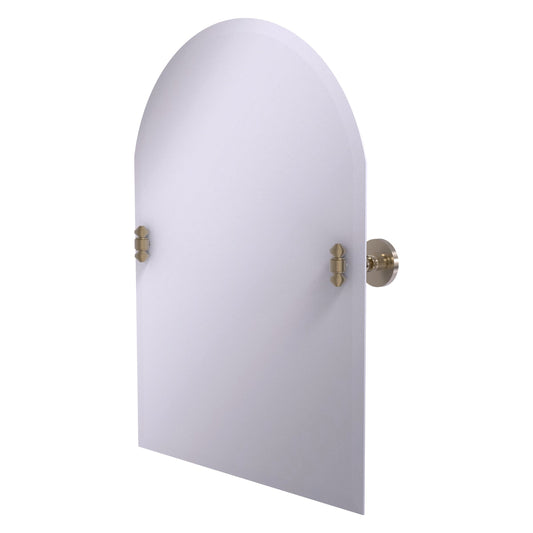 Allied Brass SB-94-PEW Southbeach Antique Pewter Arched Top Frameless Wall Tilt Mirror