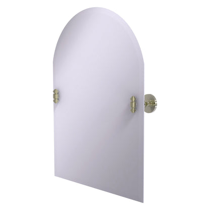 Allied Brass SB-94-PNI Southbeach Polished Nickel Arched Top Frameless Wall Tilt Mirror