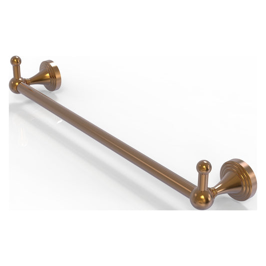 Allied Brass SG-41-30-PEG-BBR Sag Harbor 30" Brushed Bronze Towel Bar With Integrated Hooks