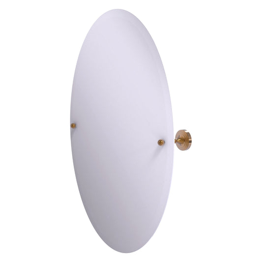 Allied Brass SG-91-BBR Sag Harbor Brushed Bronze Oval Frameless Wall Tilt Mirror