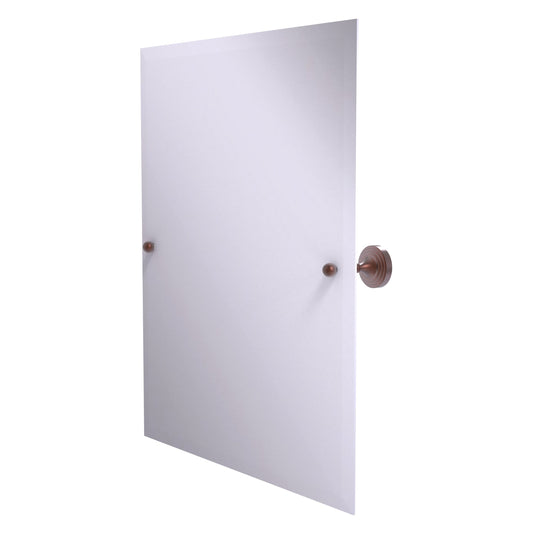 Allied Brass SG-92-CA Sag Harbor Antique Copper Rectangular Frameless Wall Tilt Mirror