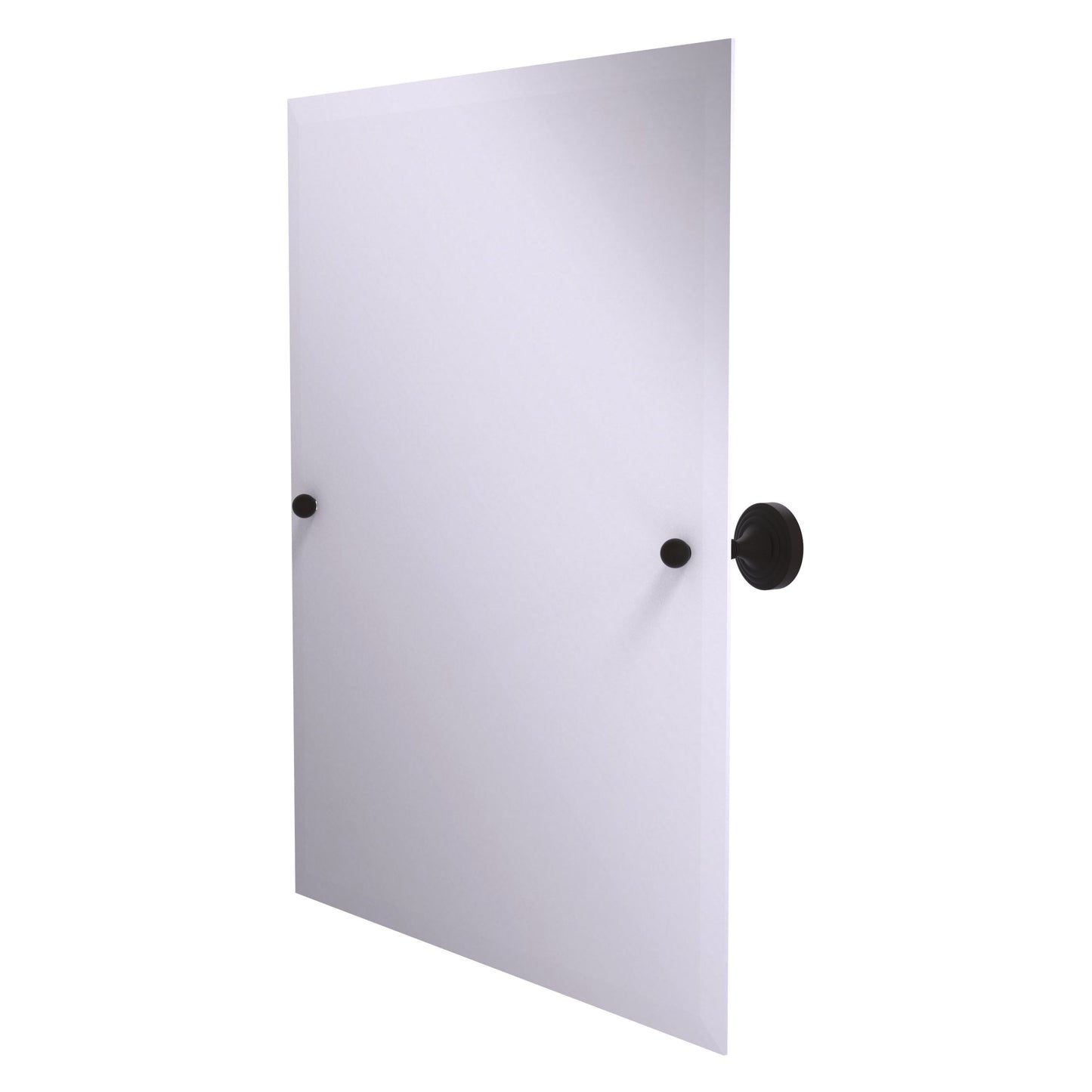 Allied Brass SG-92-ORB Sag Harbor Oil Rubbed Bronze Rectangular Frameless Wall Tilt Mirror With Beveled Edge