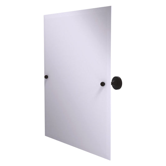 Allied Brass SG-92-ORB Sag Harbor Oil Rubbed Bronze Rectangular Frameless Wall Tilt Mirror With Beveled Edge
