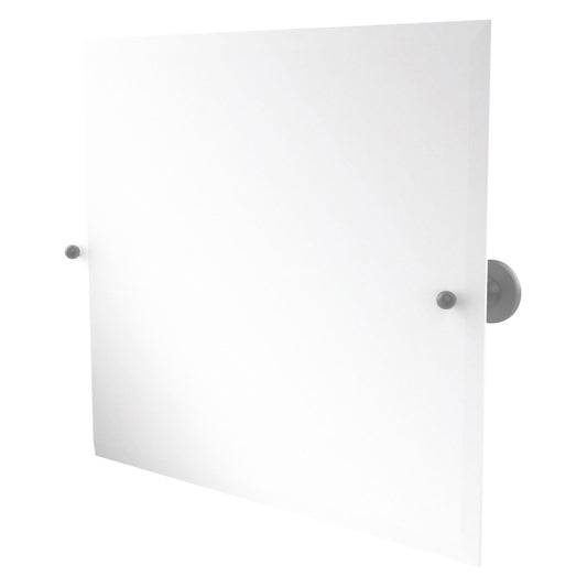 Allied Brass SG-93-GYM Sag Harbor Matte Gray Landscape Rectangular Frameless Wall Tilt Mirror With Beveled Edge