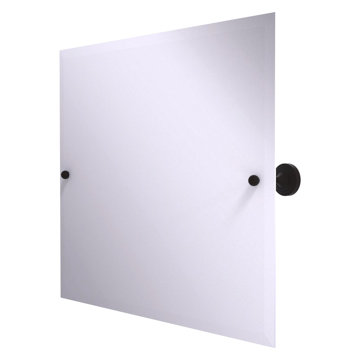 Allied Brass SG-93-ORB Sag Harbor Oil Rubbed Bronze Landscape Rectangular Frameless Wall Tilt Mirror With Beveled Edge