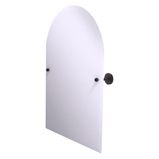 Allied Brass SG-94-VB Sag Harbor Venetian Bronze Arched Top Frameless Wall Tilt Mirror With Beveled Edge