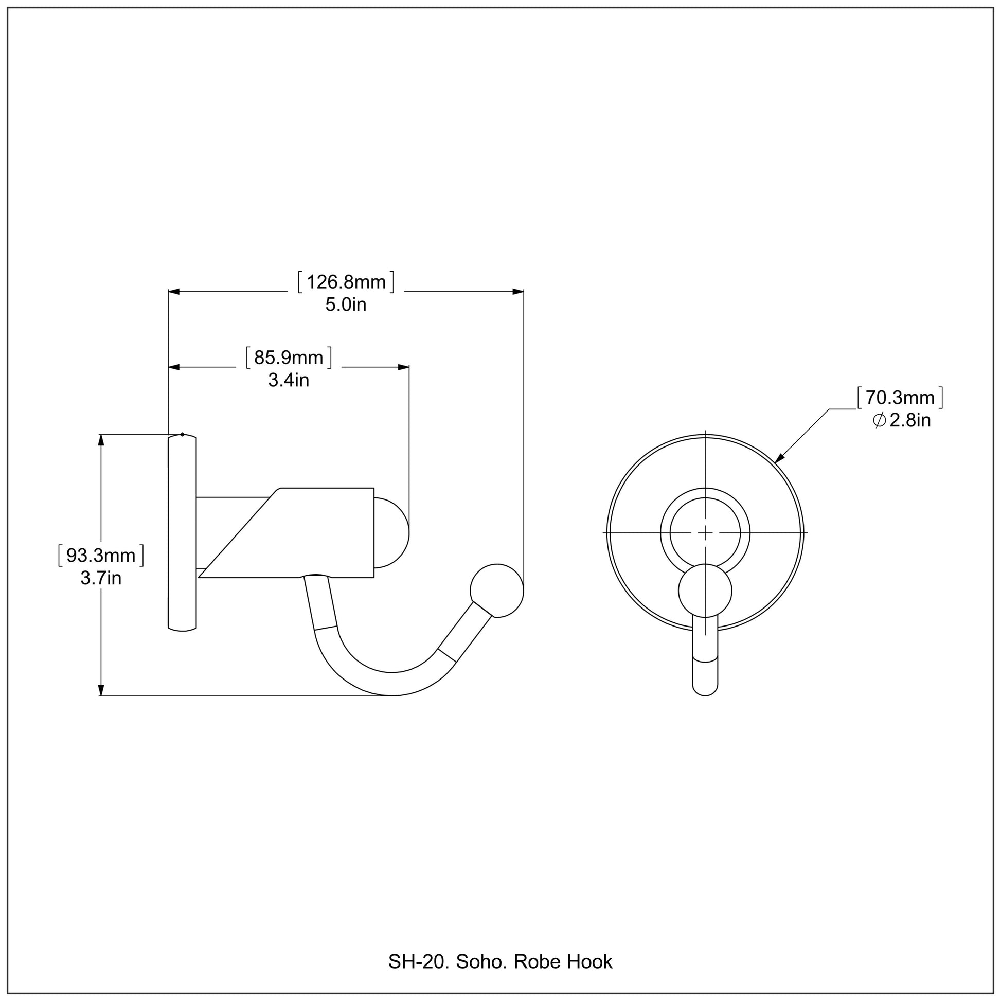Allied Brass SH-20-SN Soho Satin Nickel Robe Hooks
