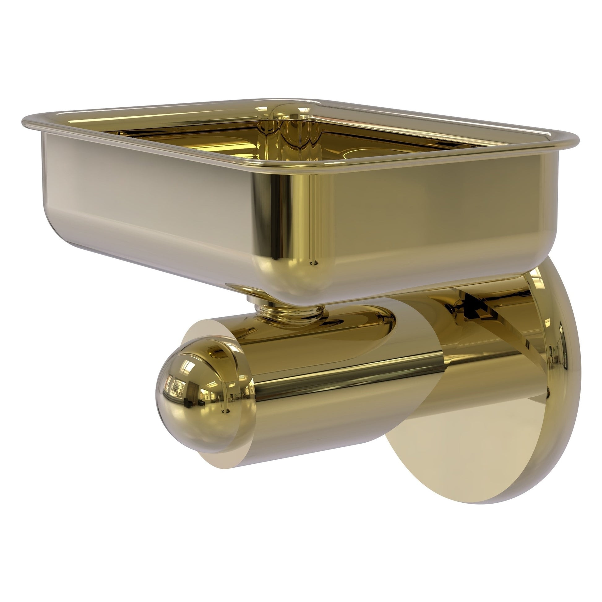 Allied Brass SH-32-UNL Soho Unlacquered Brass Wall Mounted Soap Dish