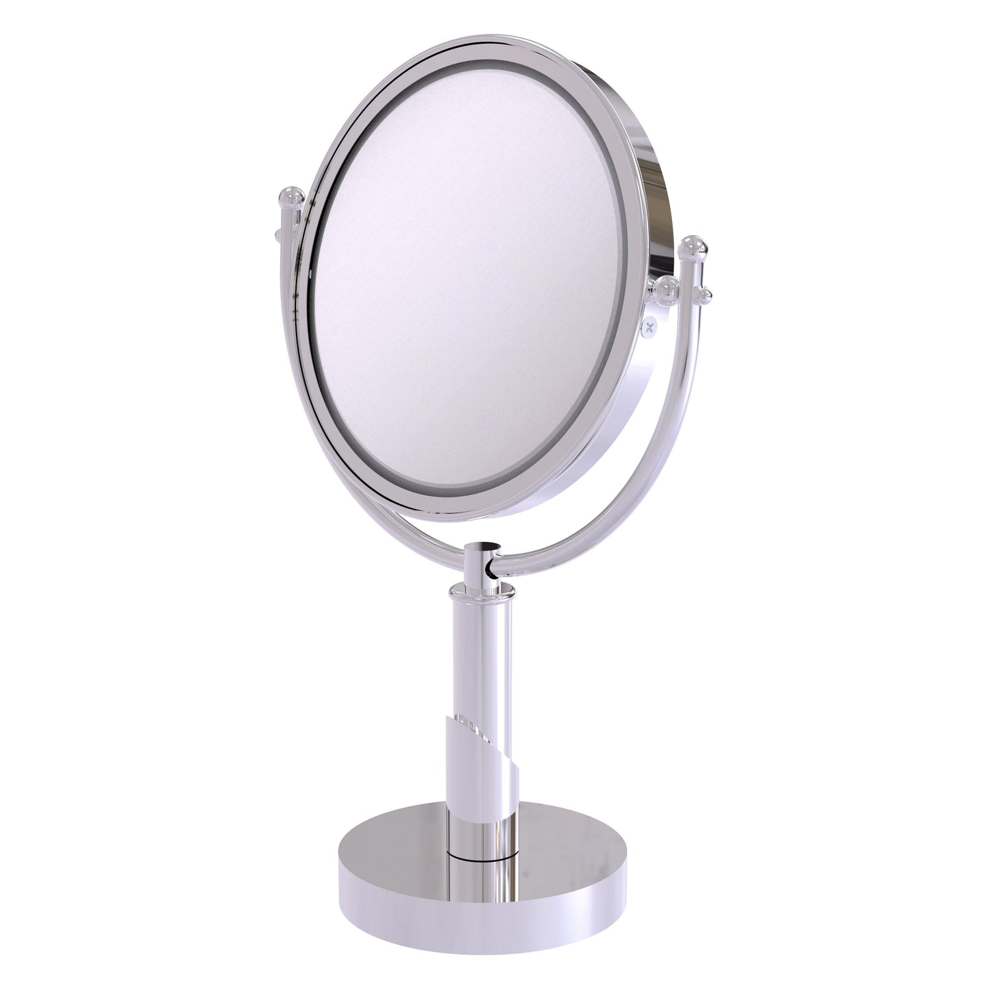 Allied Brass SH-4/2X-PC Soho 8" Polished Chrome Vanity Top Make-Up Mirror With 2X Magnification