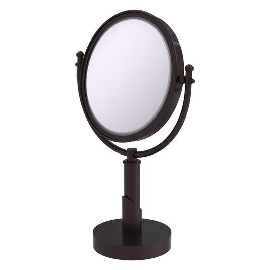 Allied Brass SH-4/4X-ABZ Soho 8" Antique Bronze Vanity Top Make-Up Mirror With 4X Magnification