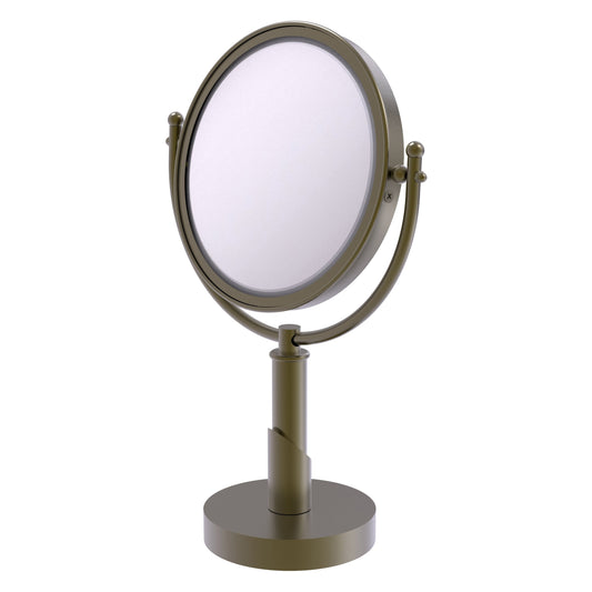 Allied Brass SH-4/5X-ABR Soho 8" Antique Brass Vanity Top Make-Up Mirror