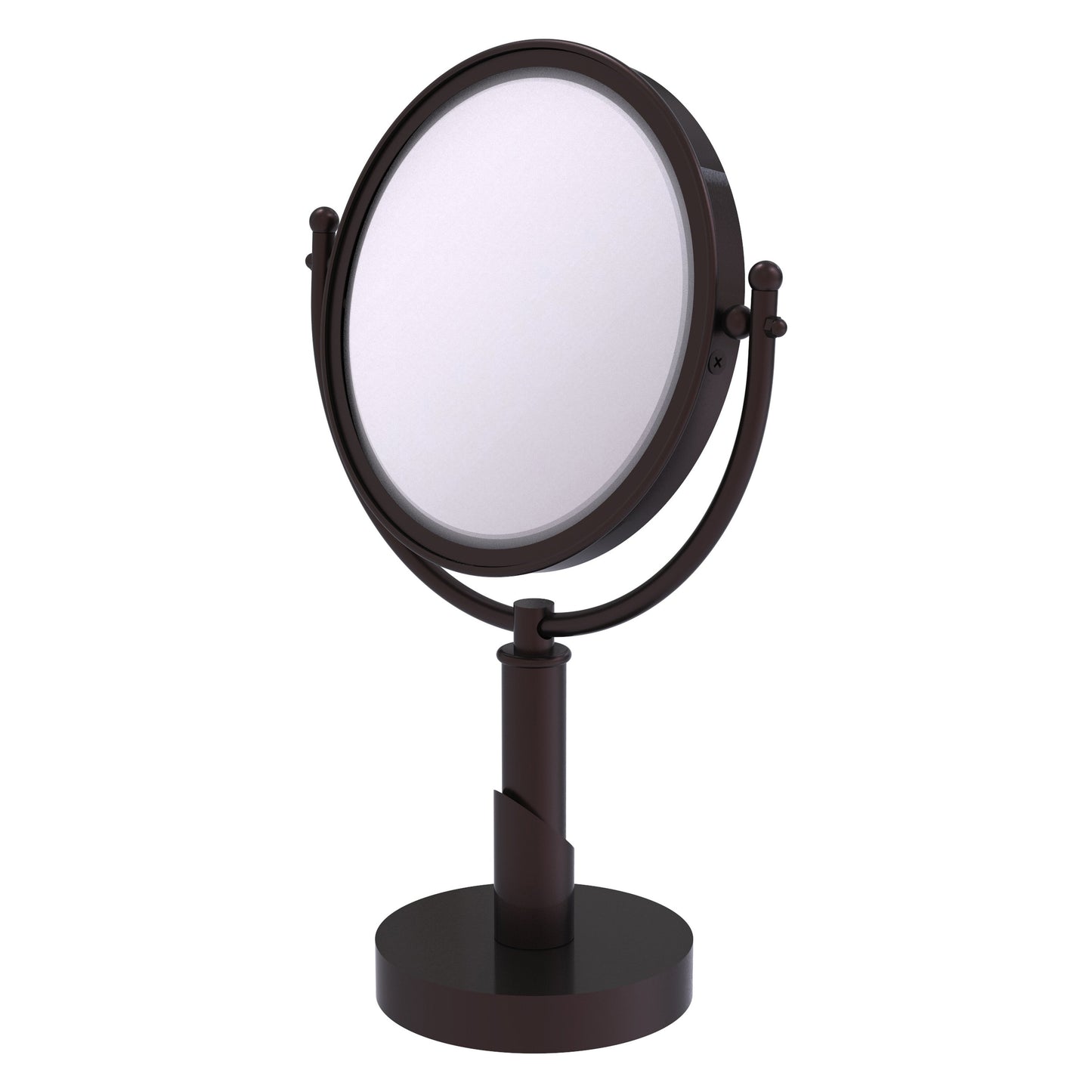 Allied Brass SH-4/5X-ABZ Soho 8" Antique Bronze Vanity Top Make-Up Mirror With 5X Magnification