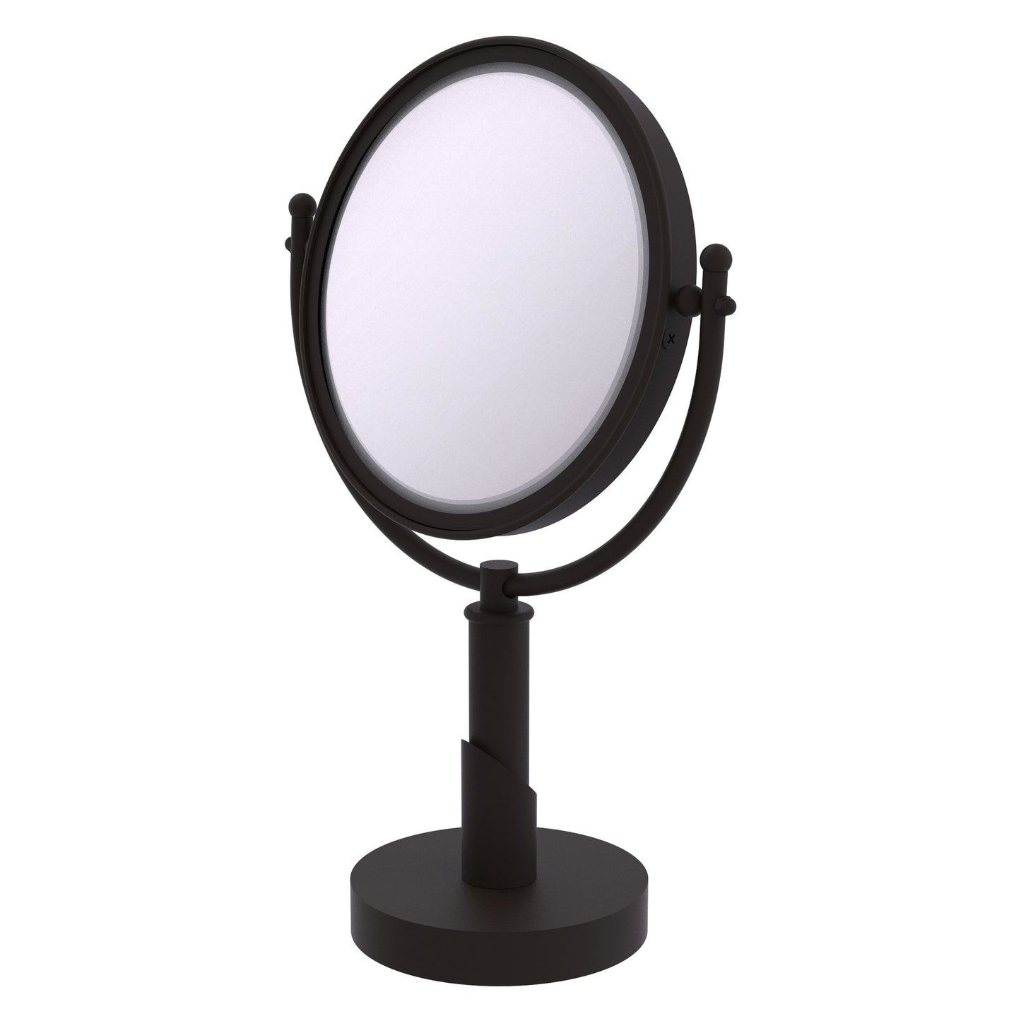 Allied Brass SH-4/5X-ORB Soho 8" Oil Rubbed Bronze Vanity Top Make-Up Mirror With 5X Magnification