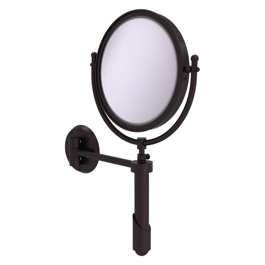 Allied Brass SHM-8/2X-ABZ Soho 8" Antique Bronze Wall-Mounted Make-Up Mirror