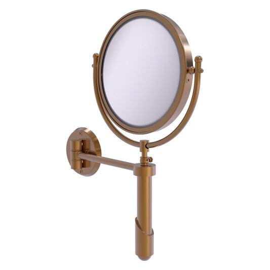 Allied Brass SHM-8/2X-BBR Soho 8" Brushed Bronze Wall-Mounted Make-Up Mirror With 2X Magnification