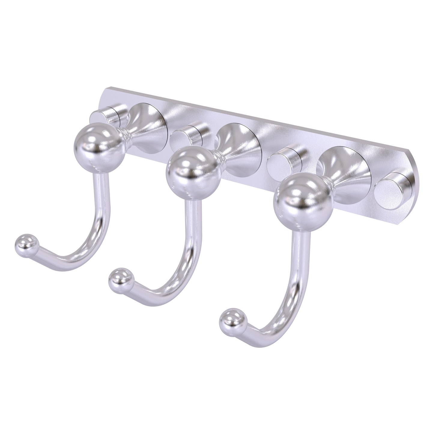 Allied Brass SL-20-3-SCH Shadwell 3-Position Satin Chrome Multi Hook
