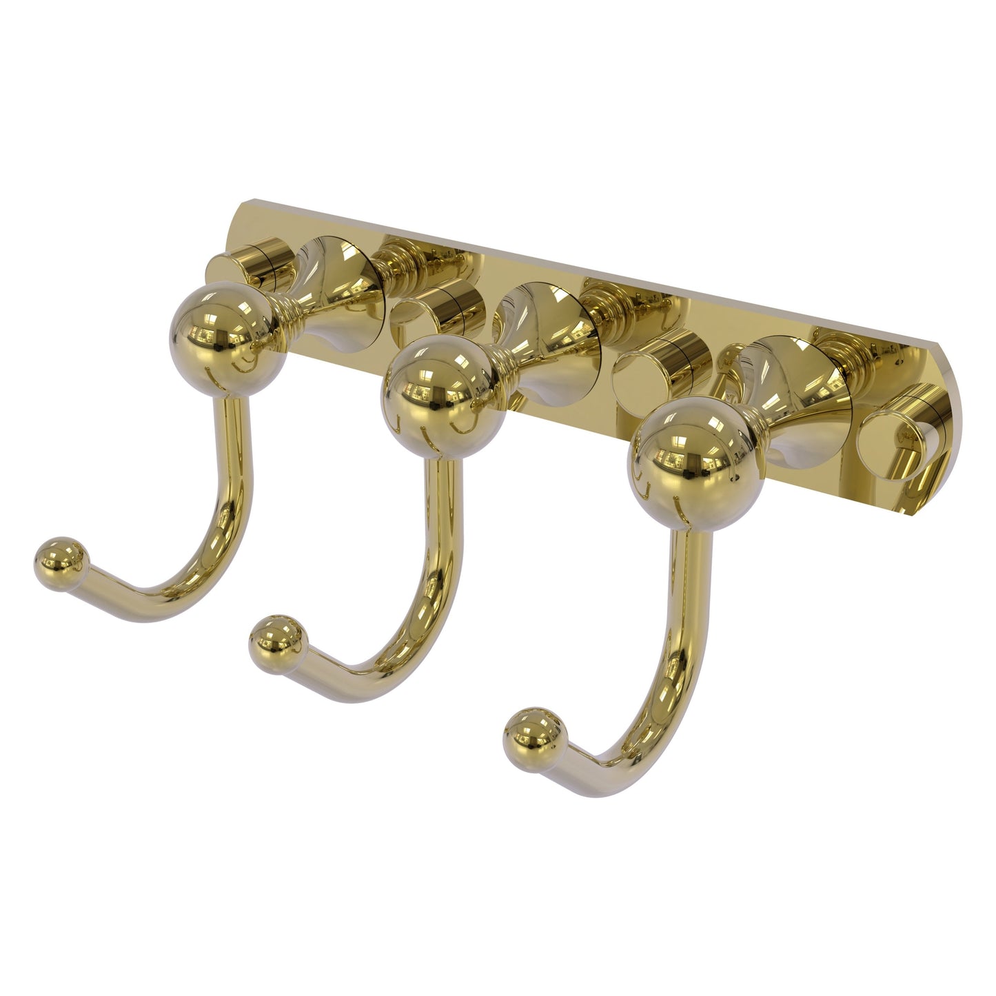 Allied Brass SL-20-3-UNL Shadwell 3-Position Unlacquered Brass Multi Hook