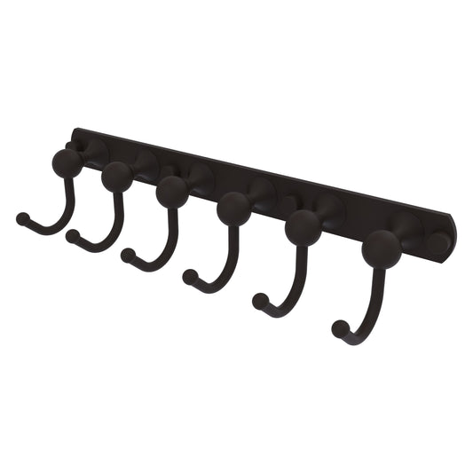 Allied Brass SL-20-6-ORB Shadwell 6-Position Oil Rubbed Bronze Tie and Belt Rack