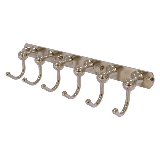 Allied Brass SL-20-6-PEW Shadwell 6-Position Antique Pewter Tie and Belt Rack