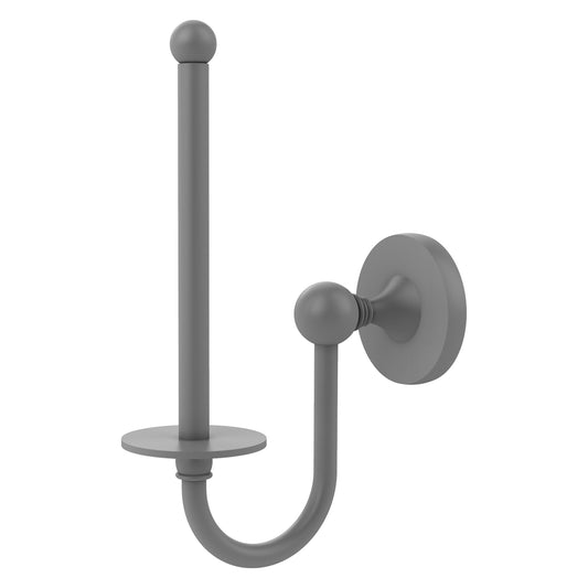 Allied Brass SL-24U-GYM Shadwell Matte Gray Upright Toilet Tissue Holder